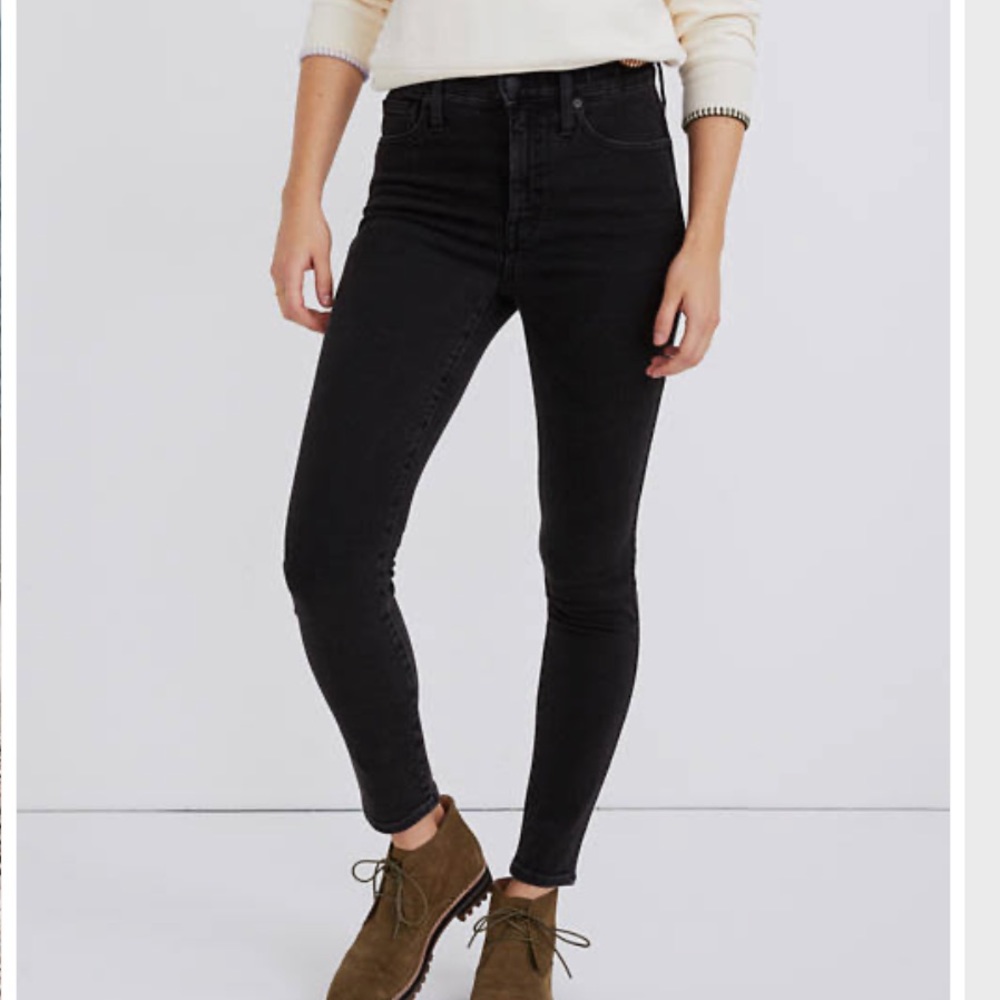 Madewell Petite 10" High-Rise Skinny Jeans in Starkey Wash